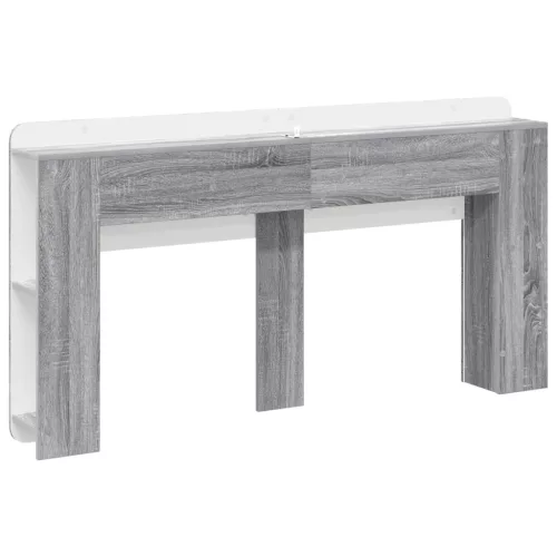  Fejhajtó szekrény tárolóval Szürke Sonoma Szerelt Fa