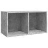 800121  Vinyl Storage Box Concrete Grey 71x34x36 cm Chipboard
