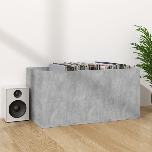 800121  Vinyl Storage Box Concrete Grey 71x34x36 cm Chipboard