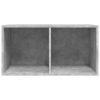 800121  Vinyl Storage Box Concrete Grey 71x34x36 cm Chipboard