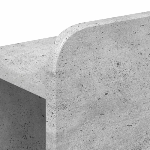  Fejhajtó szekrény tárolóval Betonszürke Szerelt Fa