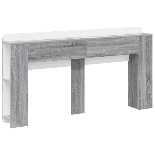  Fejhajtó szekrény tárolóval Szürke Sonoma Szerelt Fa