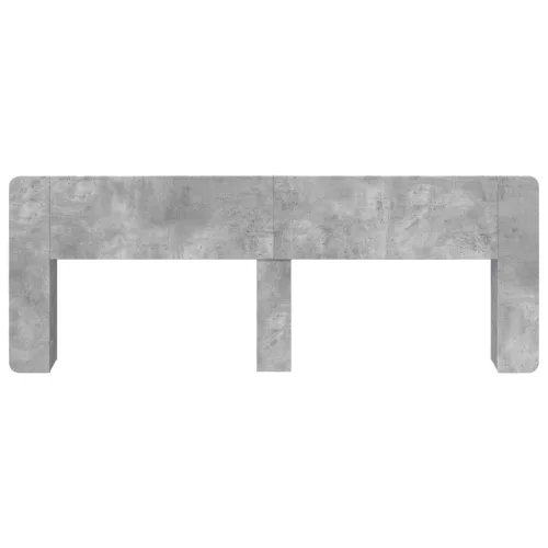  Fejhajtó szekrény tárolóval Betonszürke Szerelt Fa