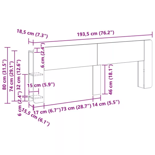  Fejhajtó szekrény tárolóval Kézműves Tölgy Szerelt Fa