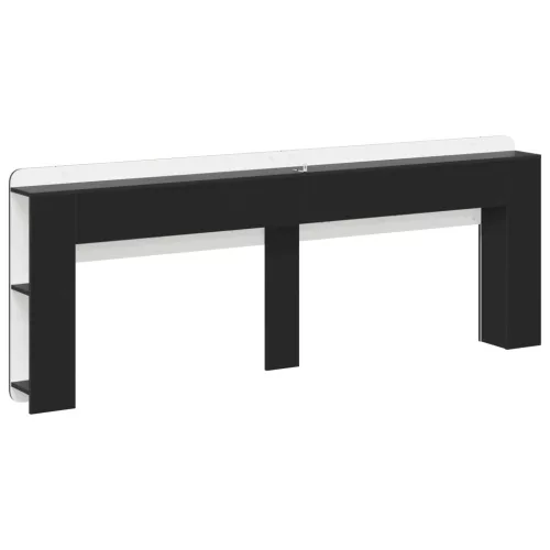  Fejhajtó szekrény tárolóval Fekete Szerelt Fa