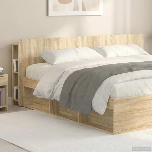  Fejhajtó szekrény tárolóval Sonoma Tölgy Szerelt Fa