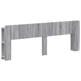  Fejhajtó szekrény tárolóval Szürke Sonoma Szerelt Fa