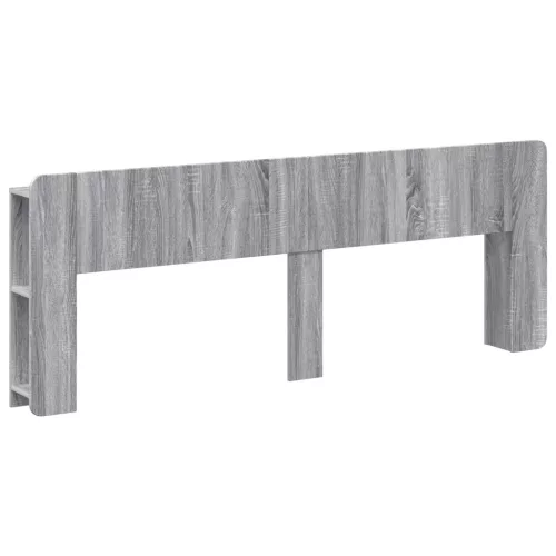  Fejhajtó szekrény tárolóval Szürke Sonoma Szerelt Fa