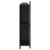  Fejhajtó szekrény tárolóval Fekete Mérnöki fa