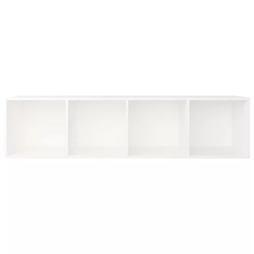  fehér szerelt fa könyv-/TV-szekrény 36 x 30 x 143 cm