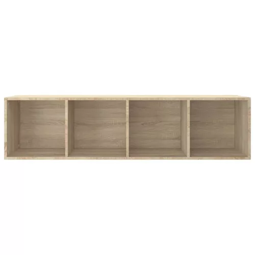  sonoma tölgy színű szerelt fa könyv-/TV-szekrény 36x30x143 cm