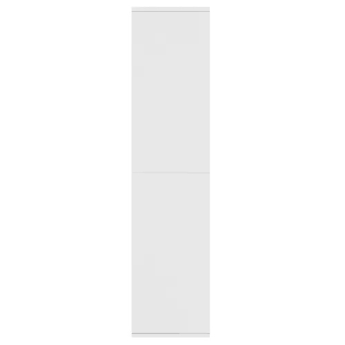  fehér szerelt fa könyv-/tálalószekrény 66 x 30 x 130 cm