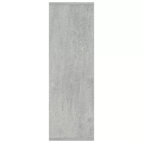  betonszürke szerelt fa könyv-/tálalószekrény 50 x 25 x 80 cm
