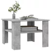  betonszürke szerelt fa dohányzóasztal 60 x 60 x 42 cm