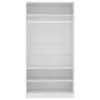  fehér szerelt fa ruhásszekrény 100 x 50 x 200 cm
