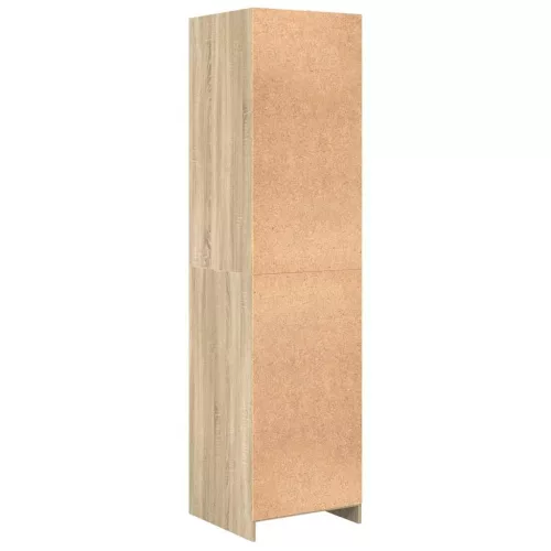  tölgy színű szerelt fa ruhásszekrény 50 x 50 x 200 cm