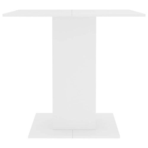  fehér szerelt fa étkezőasztal 80 x 80 x 75 cm