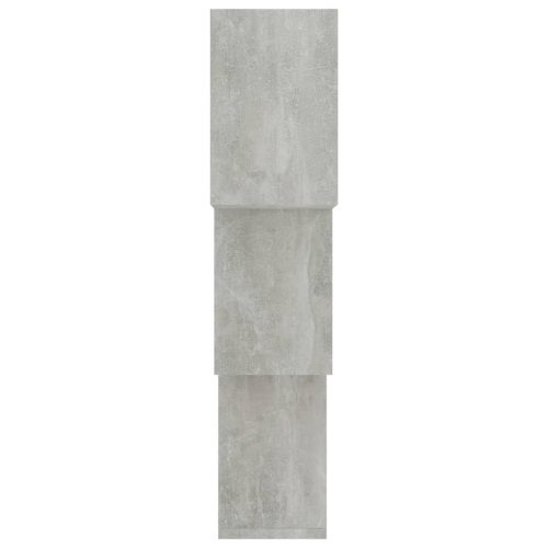  betonszürke kocka alakú szerelt fa fali polcok 68x15x68 cm