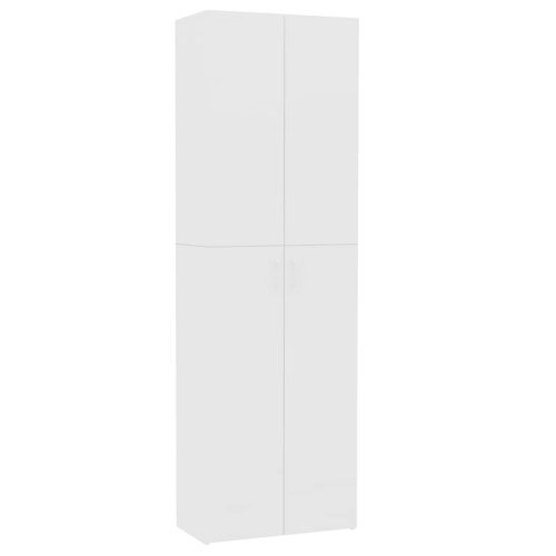  fehér szerelt fa irodaszekrény 60 x 32 x 190 cm