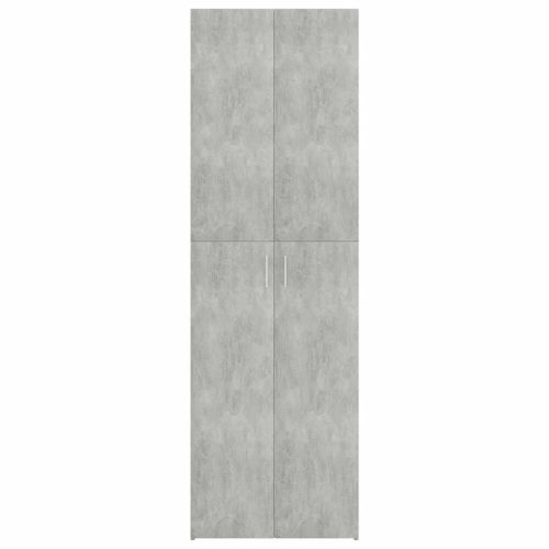  betonszürke szerelt fa irodaszekrény 60 x 32 x 190 cm