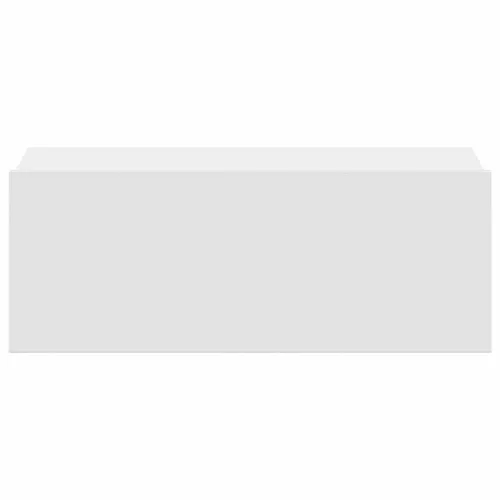  2 db fehér szerelt fa függő éjjeliszekrény 40 x 30 x 15 cm