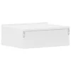  2 db fehér szerelt fa függő éjjeliszekrény 40 x 30 x 15 cm