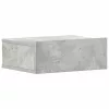  2 db betonszürke szerelt fa függő éjjeliszekrény 40x30x15 cm
