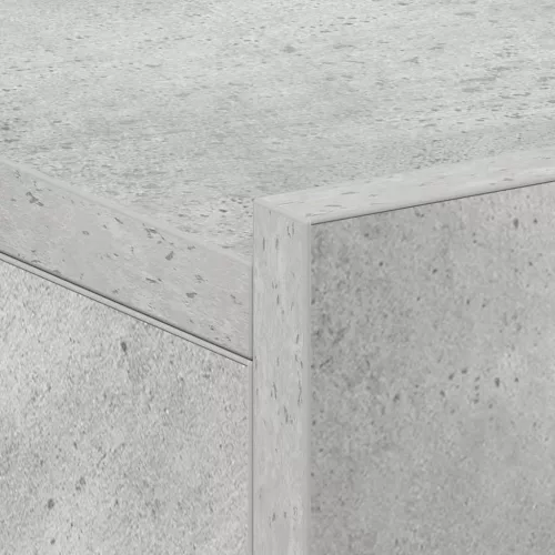 2 db betonszürke szerelt fa függő éjjeliszekrény 40x30x15 cm
