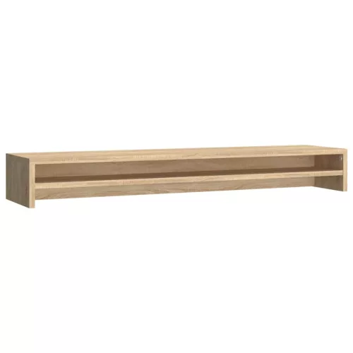  sonoma tölgy színű szerelt fa monitorállvány 100 x 24 x 13 cm