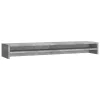  betonszürke szerelt fa monitorállvány 100 x 24 x 13 cm
