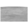  betonszürke szerelt fa monitorállvány 100 x 24 x 13 cm