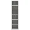  betonszürke szerelt fa CD-szekrény 21 x 20 x 88 cm