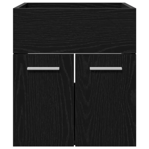  Mosdókagyló szekrény Fekete tölgy 41 x 38,5 x 46 cm Faanyag