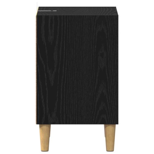  Ágyat tartó szekrény 2 pcs Fekete tölgy 40 x 30 x 50 cm Faanyag