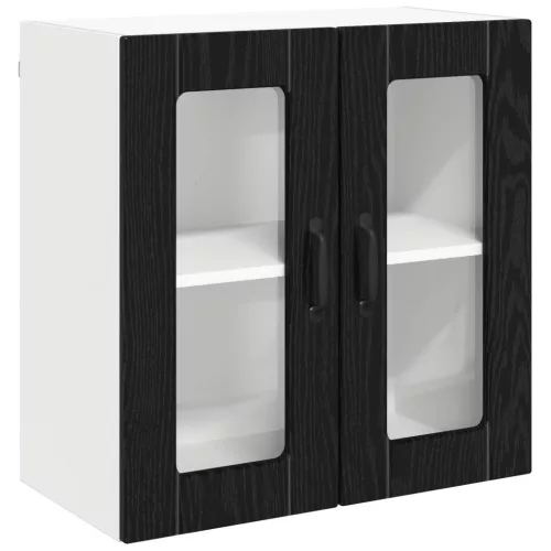  Konyhaszekrény tárolóval Fekete tölgy 60 x 31 x 60 cm Faanyag