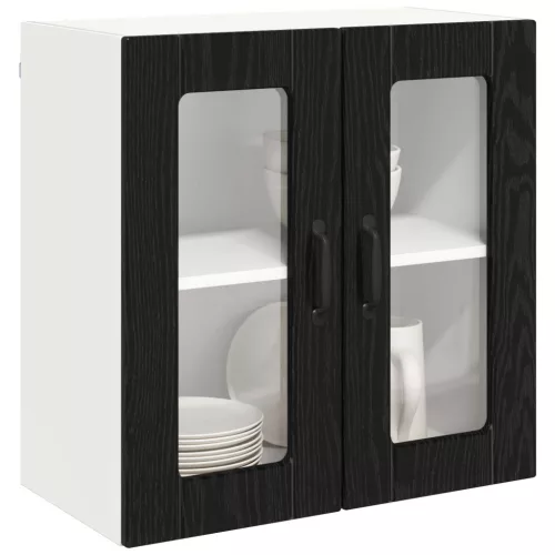  Konyhaszekrény tárolóval Fekete tölgy 60 x 31 x 60 cm Faanyag