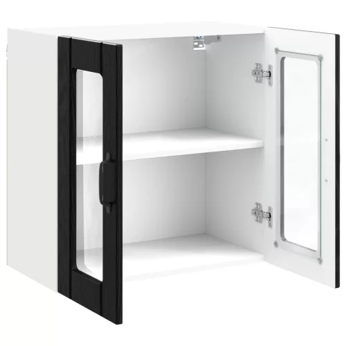  Konyhaszekrény tárolóval Fekete tölgy 60 x 31 x 60 cm Faanyag