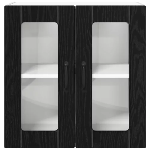  Konyhaszekrény tárolóval Fekete tölgy 60 x 31 x 60 cm Faanyag