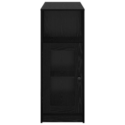  Bárasztal polcokkal Fekete tölgy 101 x 40 x 103,5 cm Faanyag