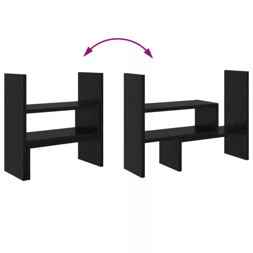  Monitor Asztali Állvány Fekete tölgy 40 x 17 x 41 cm Faanyag