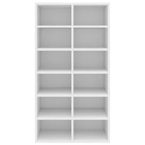  fehér szerelt fa cipőtartó 54 x 34 x 100,5 cm