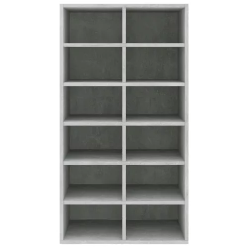 betonszürke szerelt fa cipőtartó 54 x 34 x 100,5 cm