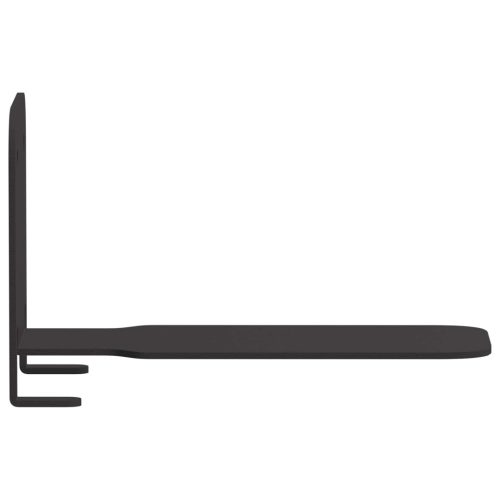  Láthatatlan lebegő polc 4 pcs Fekete 6 x 11 x 6.5 cm Fém