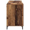  Asztal tárolóval ajtóval Öreg fa 140 x 50 x 75 cm Faanyag