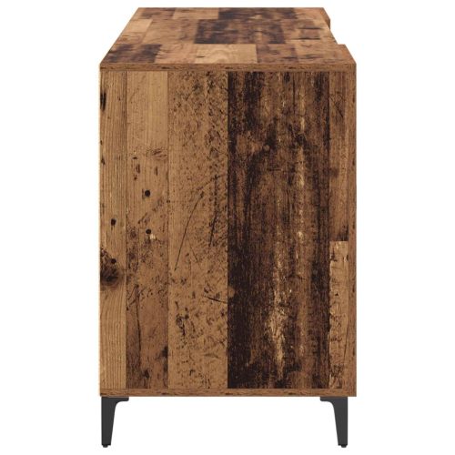  Asztal tárolóval ajtóval Öreg fa 140 x 50 x 75 cm Faanyag