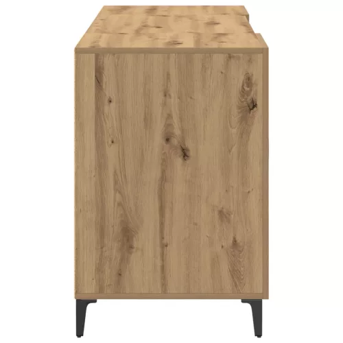  Asztal tárolóval ajtóval Művészi tölgy 140 x 50 x 75 cm Faanyag