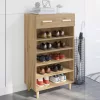  Cipőszekrény fiókkal Művészi tölgy 60 x 35 x 105 cm Faanyag