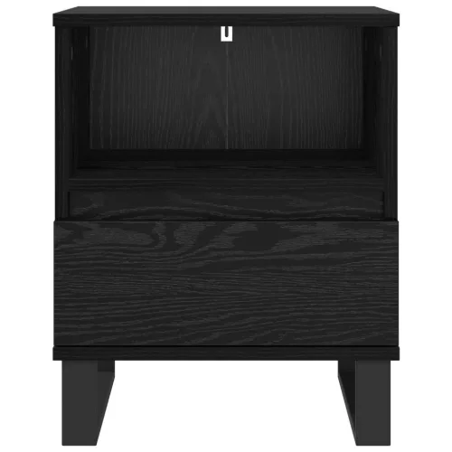  Ágyat tartó szekrény Fekete tölgy 40 x 35 x 50 cm Faanyag