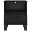  Ágyat tartó szekrény Fekete tölgy 40 x 35 x 50 cm Faanyag