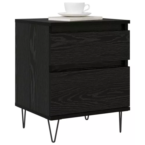  Ágyat tartó szekrény Fekete tölgy 40 x 35 x 50 cm Faanyag